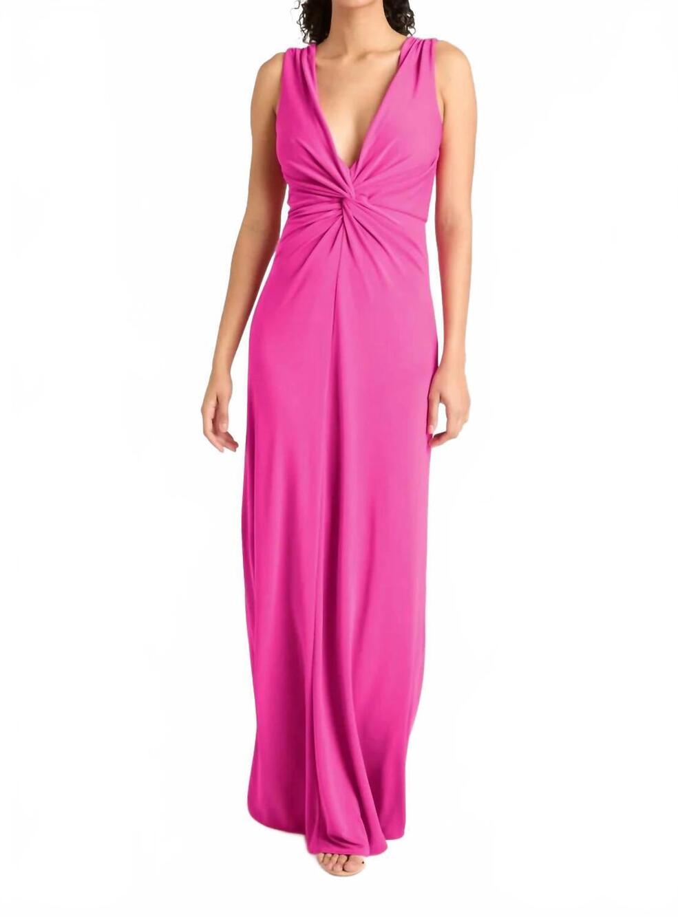 NEW CINQ A SEPT ansey maxi gown in pink